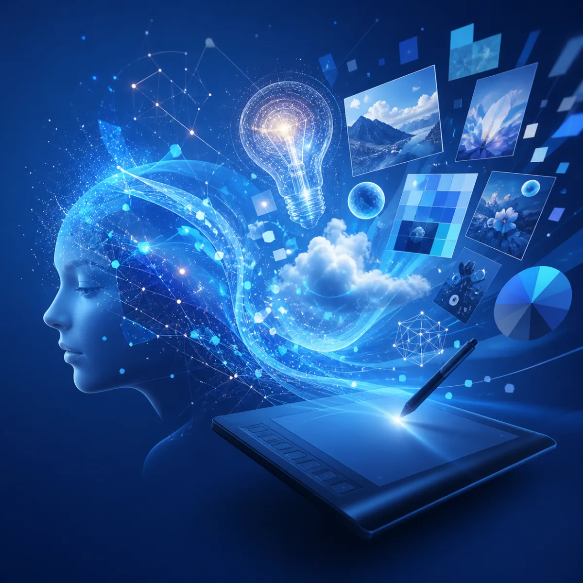 Copertina AI per la Creazione di Contenuti Digital Marketing
