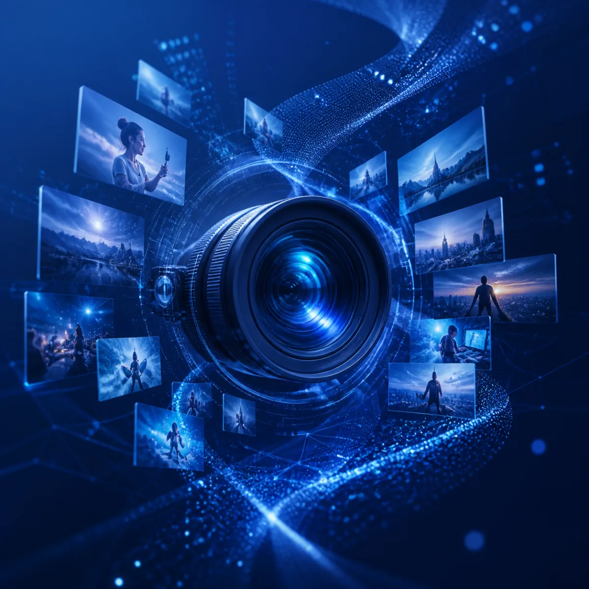 Copertina AI Video Social Marketing